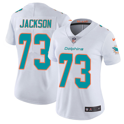 Nike Miami Dolphins 73 Austin Jackson White Women Stitched NFL Vapor Untouchable Limited Jersey